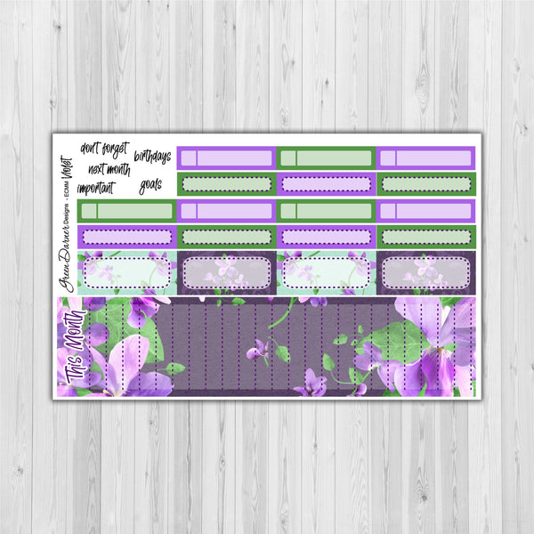 Load image into Gallery viewer, Erin Condern Planner Monthly - Violet - customizable monthly
