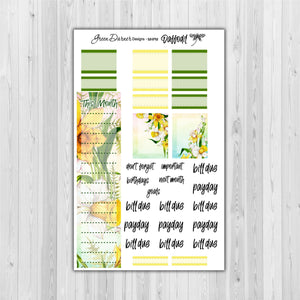 Mini Happy Planner Monthly - Daffodil -  customizable monthly