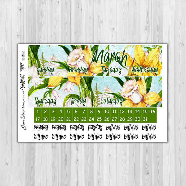 Load image into Gallery viewer, Erin Condern Planner Monthly - Daffodil - customizable monthly
