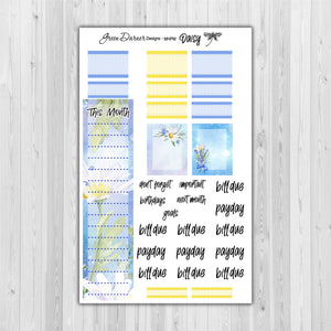 Mini Happy Planner Monthly - Daisy - customizable monthly
