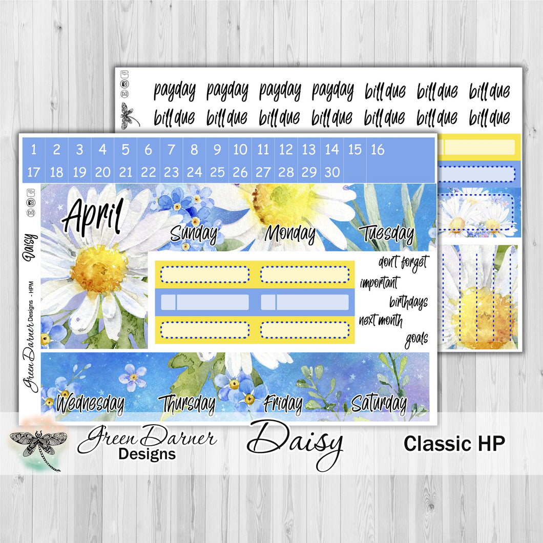 Happy Planner Monthly - Daisy - customizable monthly