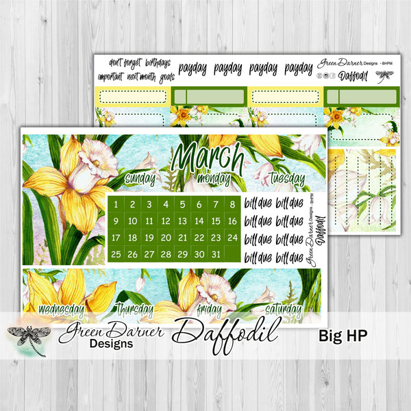 Load image into Gallery viewer, Big Happy Planner Monthly - Daffodil - customizable monthly
