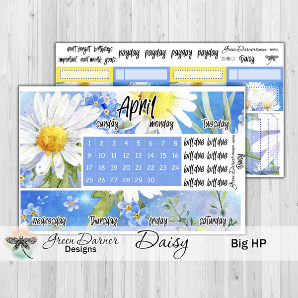 Load image into Gallery viewer, Big Happy Planner Monthly Daisy April - customizable monthly
