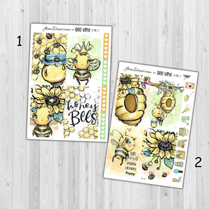 Bee Kind - Big Happy Planner decorative weekly planner sticker kit