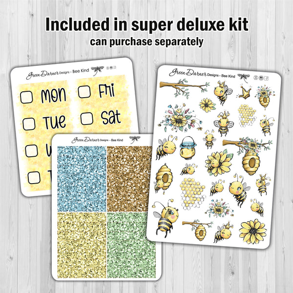 Load image into Gallery viewer, Bee Kind - Big Happy Planner decorative weekly planner sticker kit
