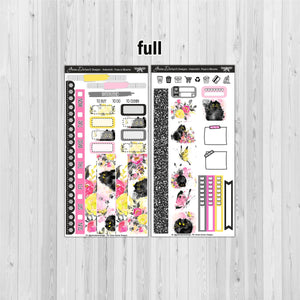 Puss in Blooms - Hobonichi Weeks decorative weekly planner sticker kit