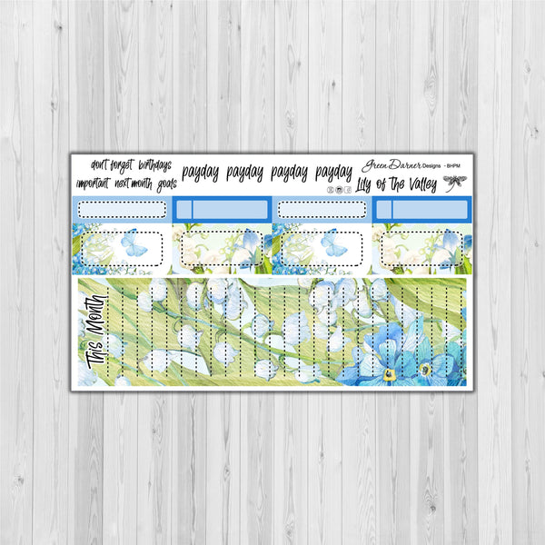 Load image into Gallery viewer, Big Happy Planner Monthly - Lily of the Valley - customizable monthly
