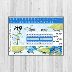 Happy Planner Monthly - Lily of the Valley - customizable monthly