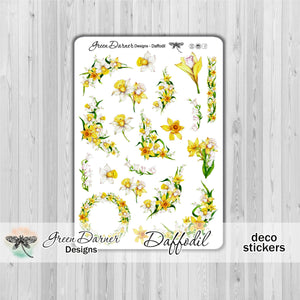 Daffodil Decorative stickers