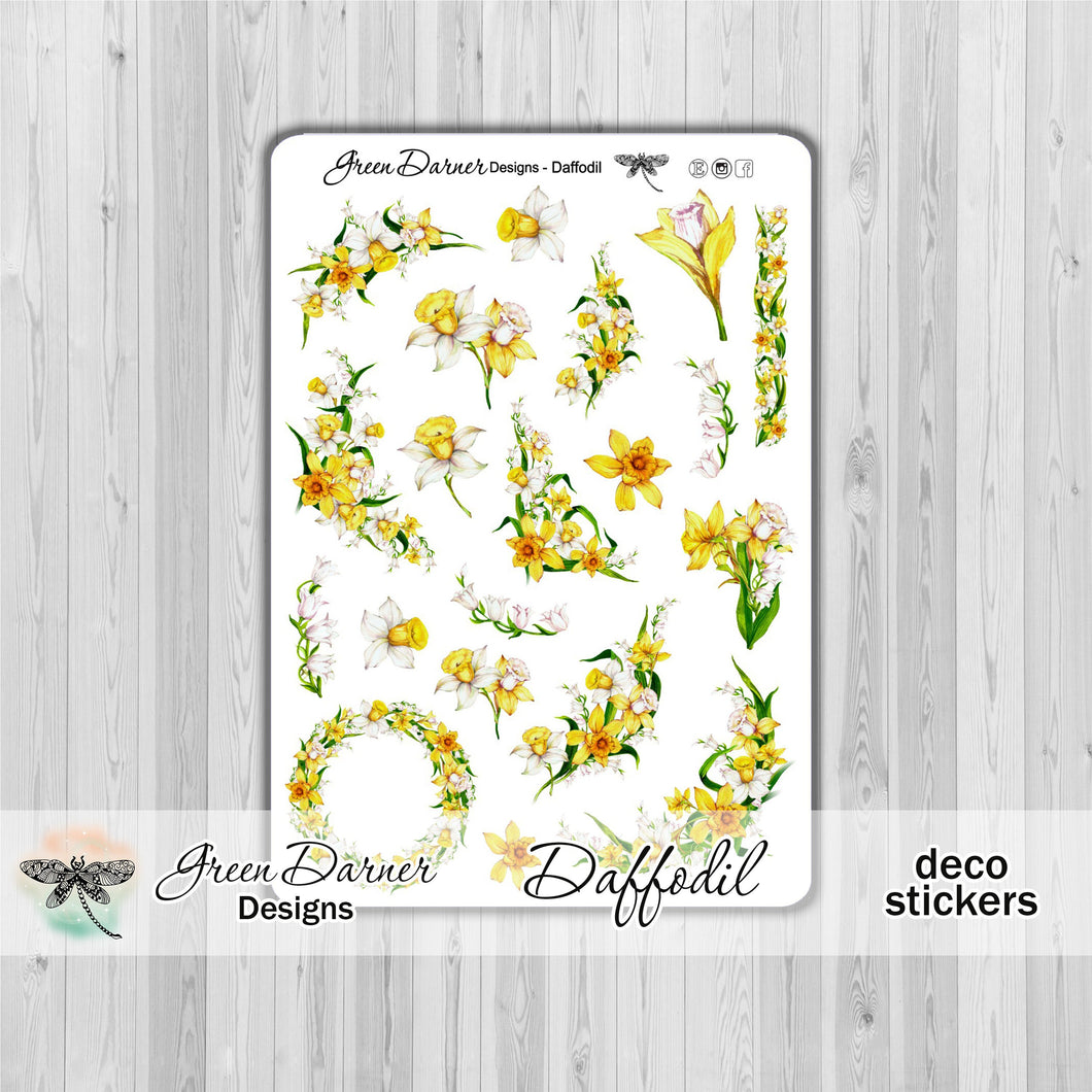 Daffodil Decorative stickers