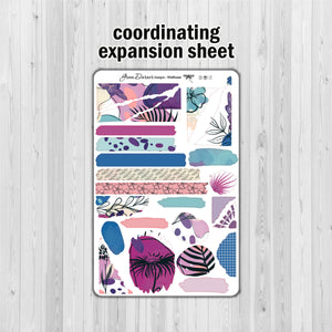 Wildflower - standard vertical/Erin Condren weekly planner sticker kit