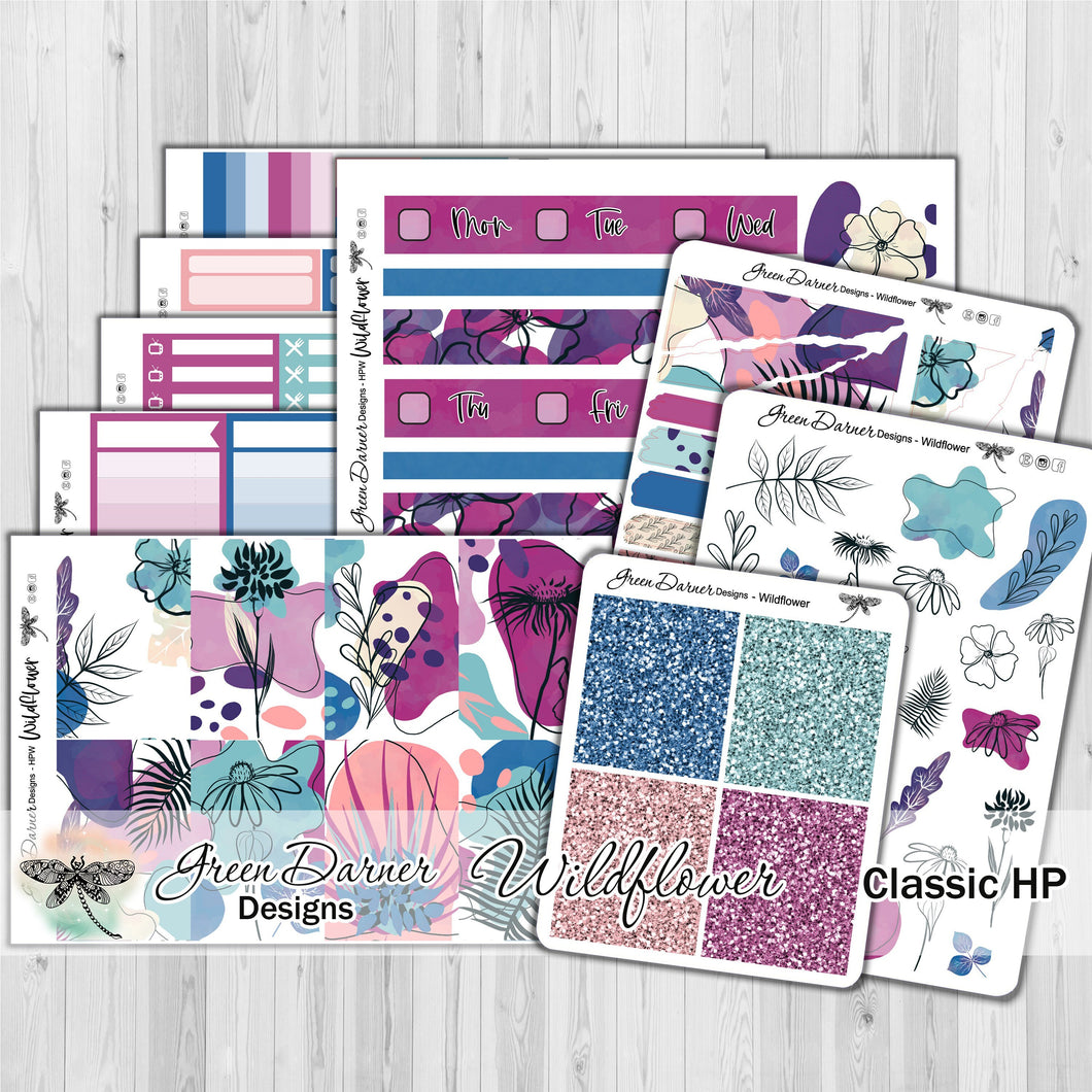 Wildflower- Happy Planner decorative weekly planner sticker kit