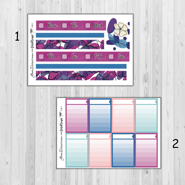 Load image into Gallery viewer, Wildflower- Happy Planner decorative weekly planner sticker kit
