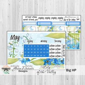 Big Happy Planner Monthly - Lily of the Valley - customizable monthly