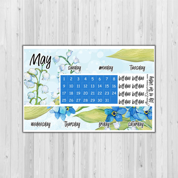 Load image into Gallery viewer, Big Happy Planner Monthly - Lily of the Valley - customizable monthly
