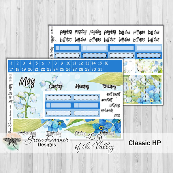 Load image into Gallery viewer, Happy Planner Monthly - Lily of the Valley - customizable monthly
