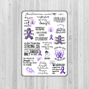 Lupus Warrior - Quote stickers