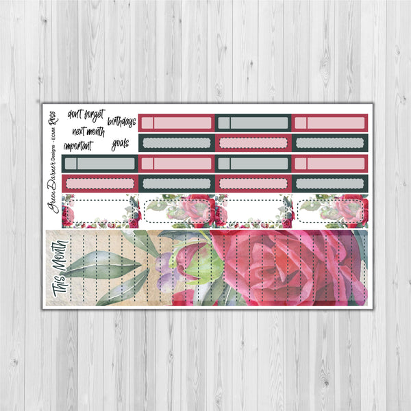 Load image into Gallery viewer, Erin Condern Planner Monthly - Rose - customizable monthly
