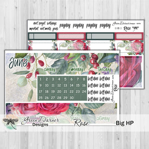 Big Happy Planner Monthly - Rose - customizable monthly