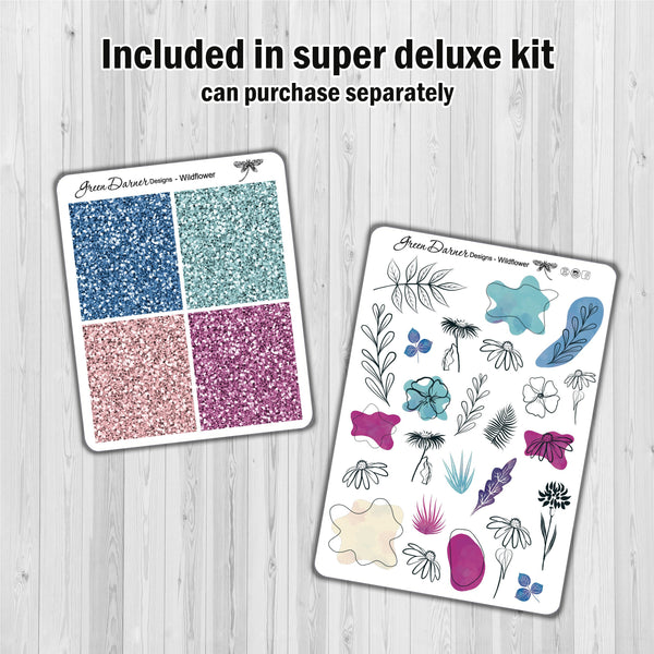 Load image into Gallery viewer, Wildflower- Happy Planner decorative weekly planner sticker kit
