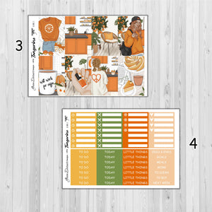 Tangerine - Happy Planner decorative weekly planner sticker kit