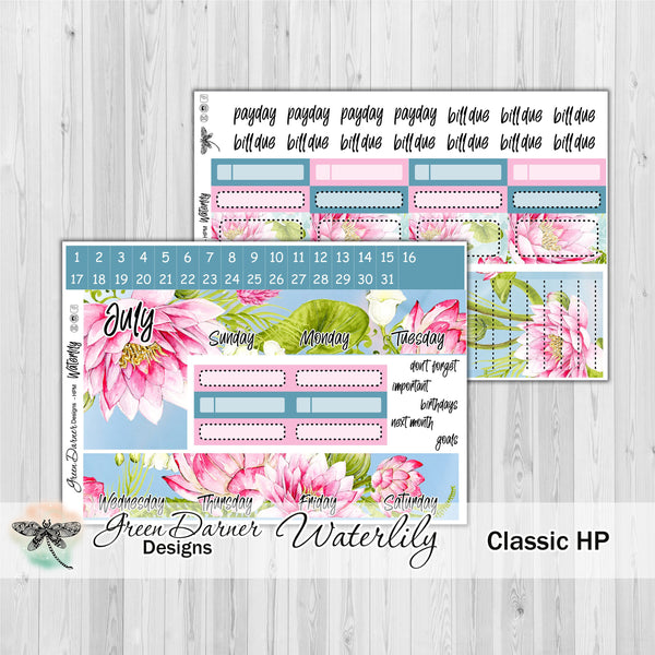 Load image into Gallery viewer, Happy Planner Monthly - Waterlily - customizable monthly
