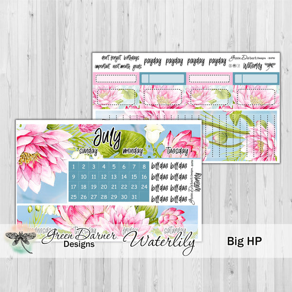 Load image into Gallery viewer, Big Happy Planner Monthly - Waterliliy - customizable monthly
