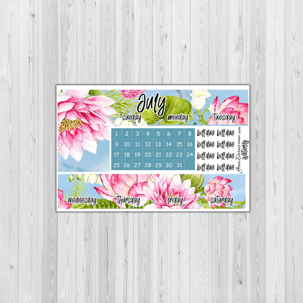 Load image into Gallery viewer, Big Happy Planner Monthly - Waterliliy - customizable monthly
