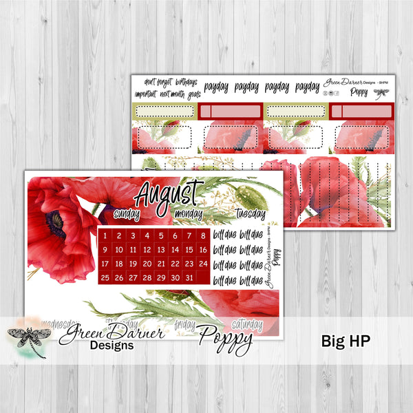 Load image into Gallery viewer, Big Happy Planner Monthly - Poppy - customizable monthly
