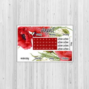 Big Happy Planner Monthly - Poppy - customizable monthly