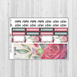 Happy Planner Monthly - Rose - customizable monthly