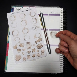 Coffee Stains deco planner stickers