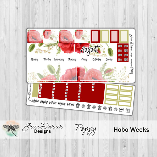 Load image into Gallery viewer, Hobonichi Weeks - Poppy - customizable monthly
