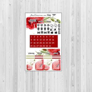 Mini Happy Planner - Poppy - customizable monthly