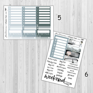 Whale's Tale - Big Happy Planner decorative weekly planner sticker kit