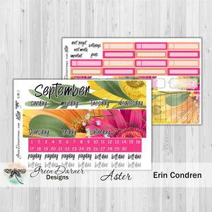Erin Condern Planner Monthly - Aster - customizable monthly