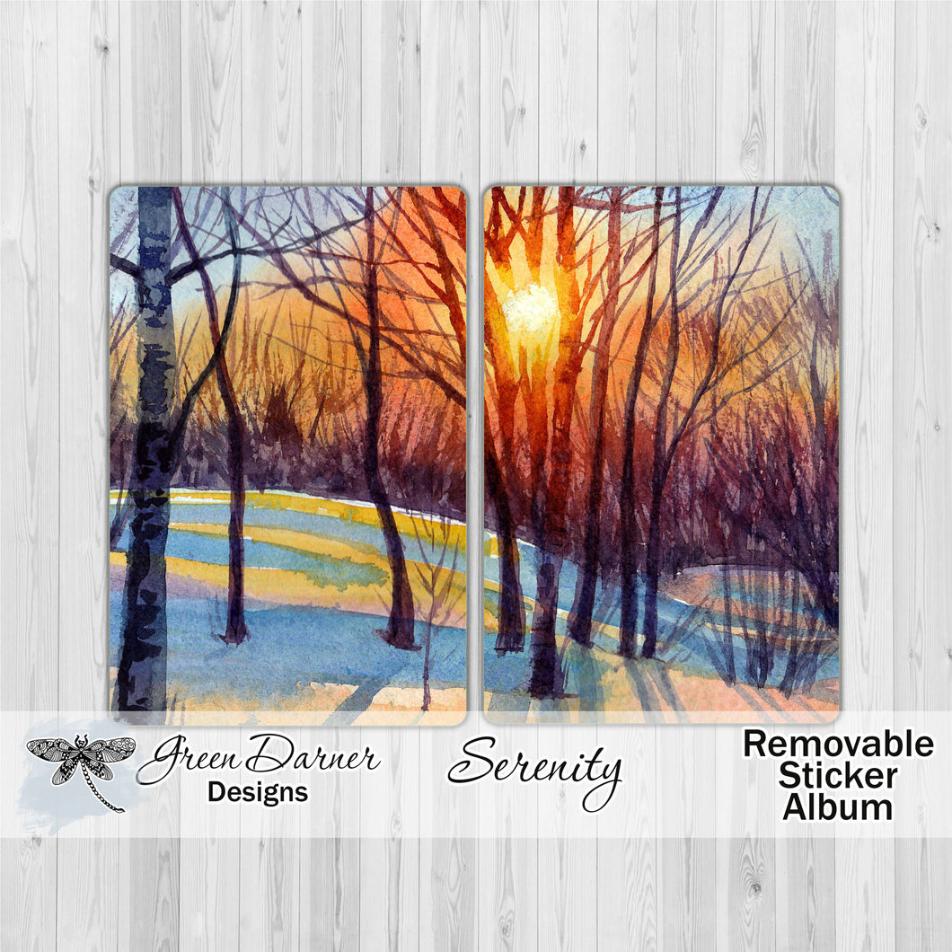 Serenity - 5x7 removable sticker storage album