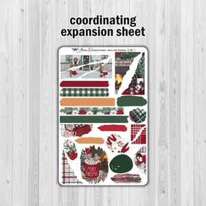 Merry Little Christmas - standard vertical/Erin Condren weekly planner sticker kit